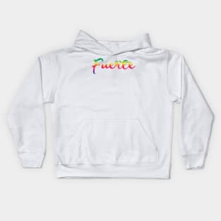 Fuerte - Rainbow design Kids Hoodie